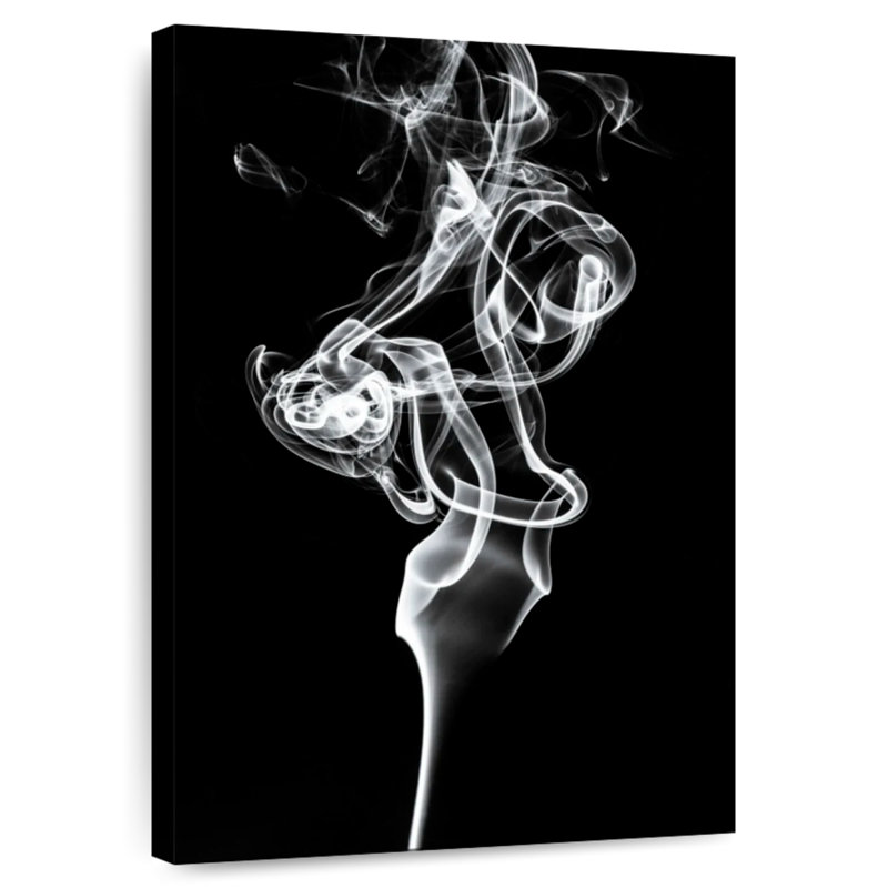 Senne Abstract White Smoke - Tulip Dream, 51" H x 34" W