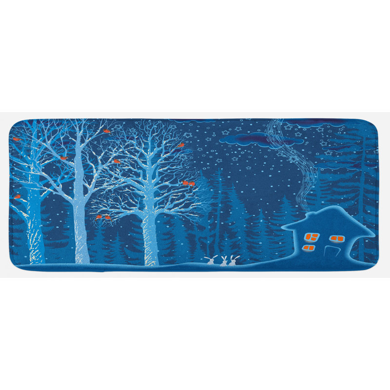 Tapis de cuisine forest