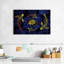 Lotus et koï doré sur toile-1693805730