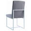 Ensemble de chaises grises à base cubique (ensemble de 2)