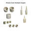 Ensemble d'accessoires de salon en marbre naturel beige jaune Glod, pierre naturelle, ensemble de luxe 7 pièces, marbre véritable, marbre véritable