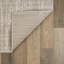 Tapis rayé beige texturé à rayures-710642