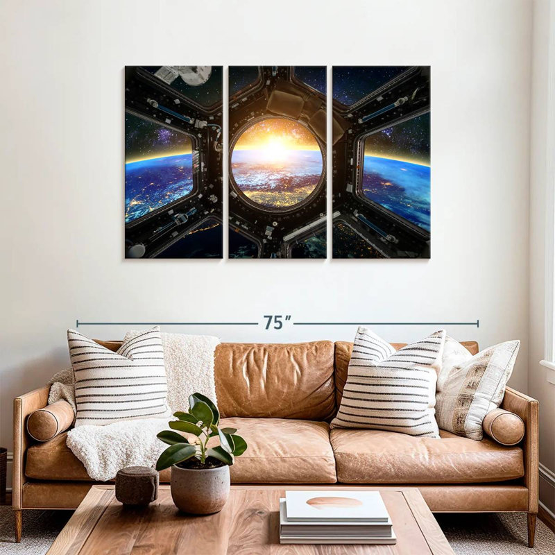 Oberle Space Station Earth View, 36" H x 57" W