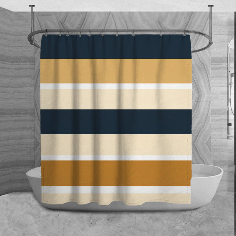 Striped Shower Curtain, 84" H x 70" W