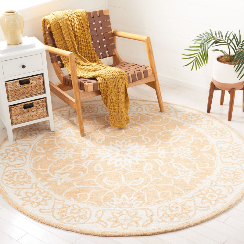 Tapis Jardin / Ivoire Jardin 601, Rond 6 pi