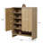 24 Pair Shoe Storage Cabinet With Adjustable Shelves-797827654