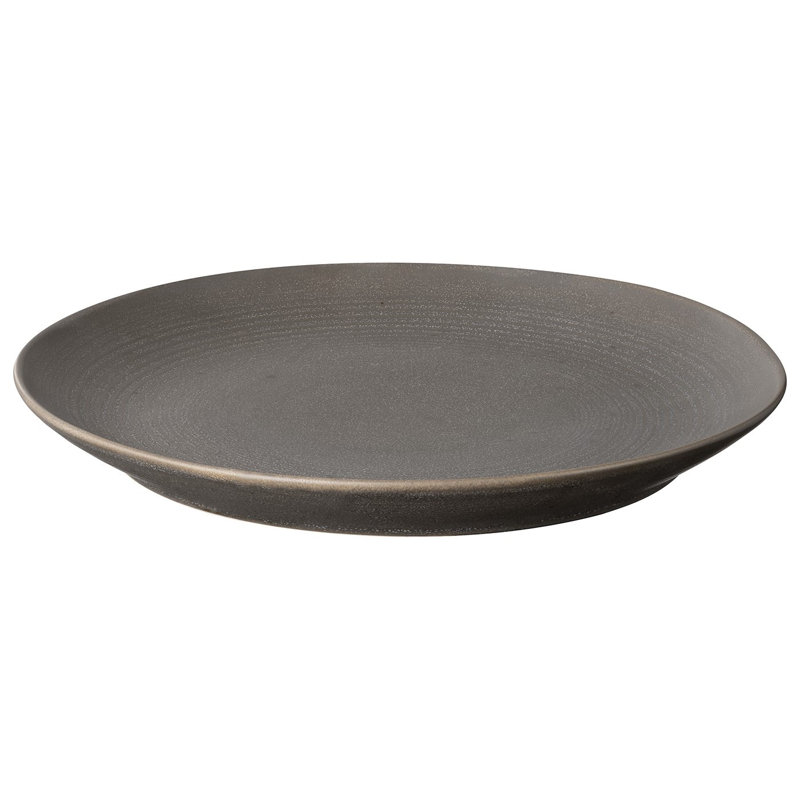 Kumi Ceramic Dinner Plate, Espresso