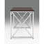 Bureau en MDF Madison / chrome Madison