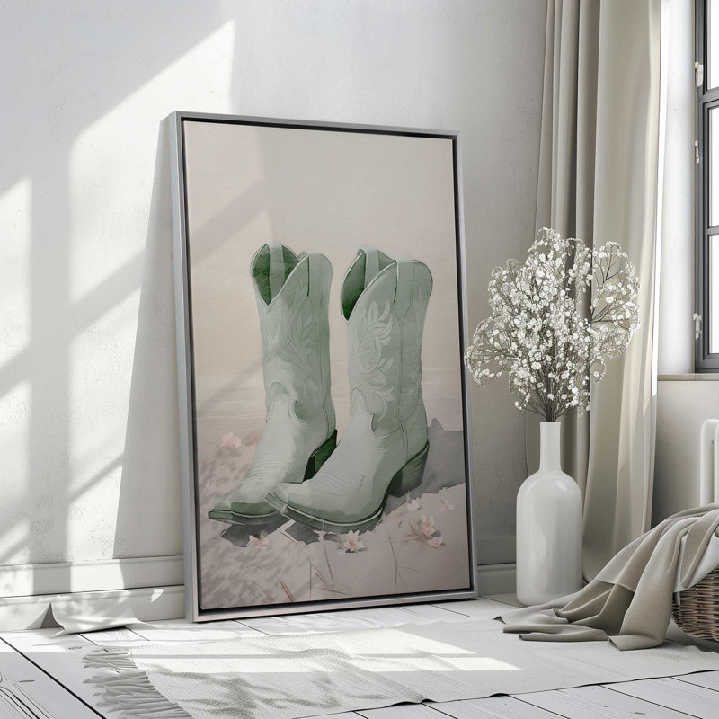 «Cowboy Essentials in Green I», reproduction sur toile, H 30,75 po x l 20,75 po, Érable américain