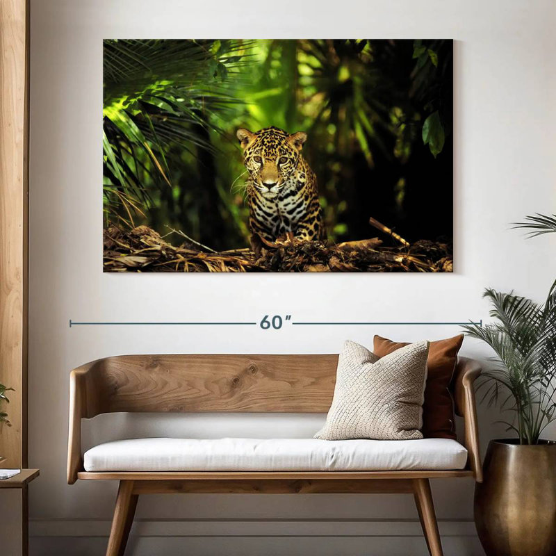 Brampt Belize Jungle Jaguar, 34" H x 51" W
