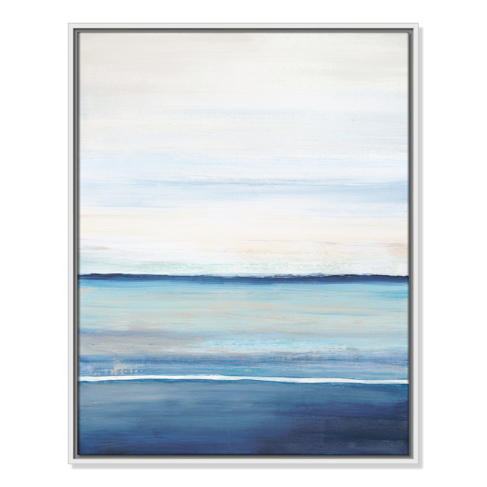 Distant Whispers by Filippo Ioco - Painting Print, White Framed Canvas, 29.5" H x 23.5" W x 2" D
