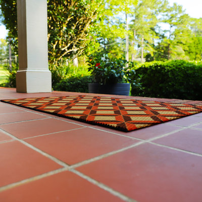 Neighburly Non-Slip Geometric Outdoor Doormat