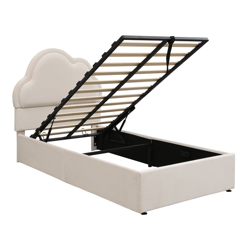 Metal Ottoman Storage Bed, Single (3')
