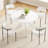 Spacious Wood Dining Tables For 4-6, Modern X-base Design