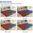 Washable Kitchen Rugs, 2x6 Red Blue Hallway Runner, Soft Low Pile Stain Resistant Laundry Entryway Mat, Indoor Modern Throw Carpet for Laundry Bathroom Bedside-57294596