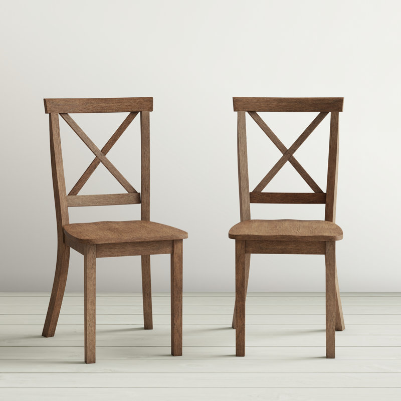 Freels 17'' H Acacia Side Chair, Brown