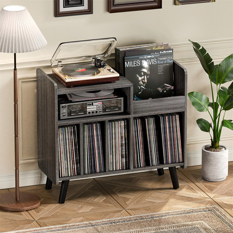 81.2cm H Media Shelves, Grey
