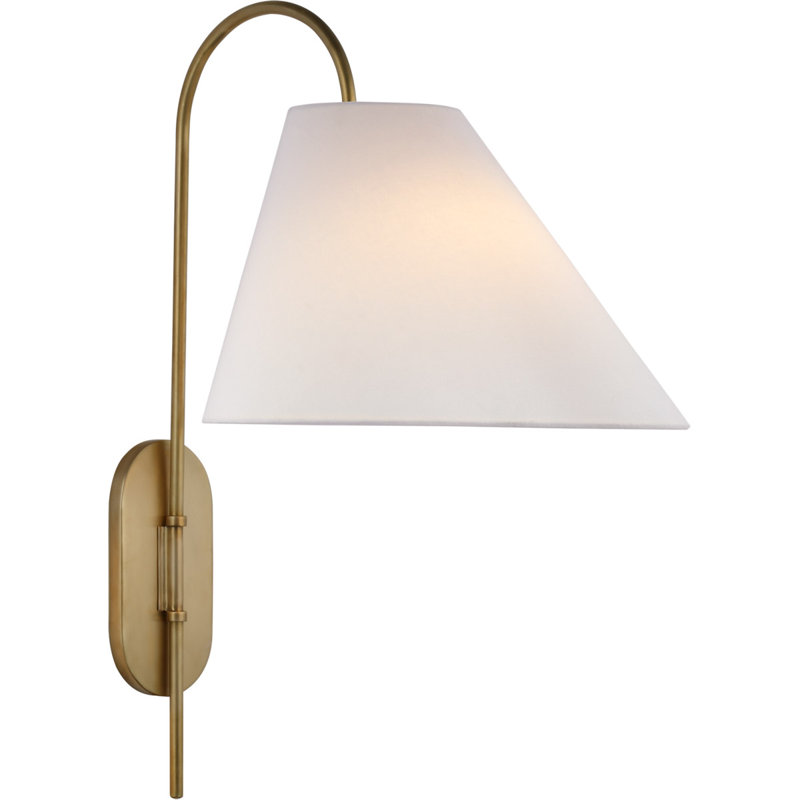 kate spade new york Kinsley Large Articulating Wall Light, Soft Brass
