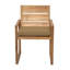 Venice Teak Patio Dining Armchair with Cushion-2076089621