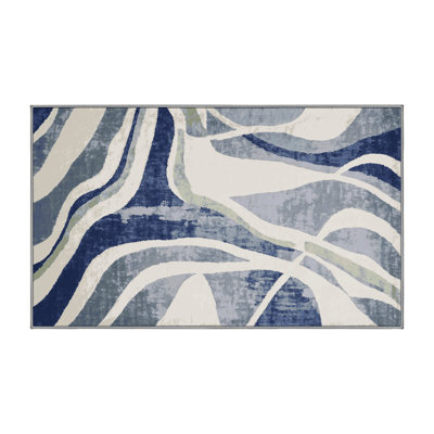 Machine Washable Gray Area Rug