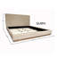 Lit plateforme tapissier Aurora, latte-1883913046