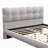 Upholste Platform Bed Frame With Cookie-Shaped Headboard, Easy Assembly, Soft And Comfortable-1814631792