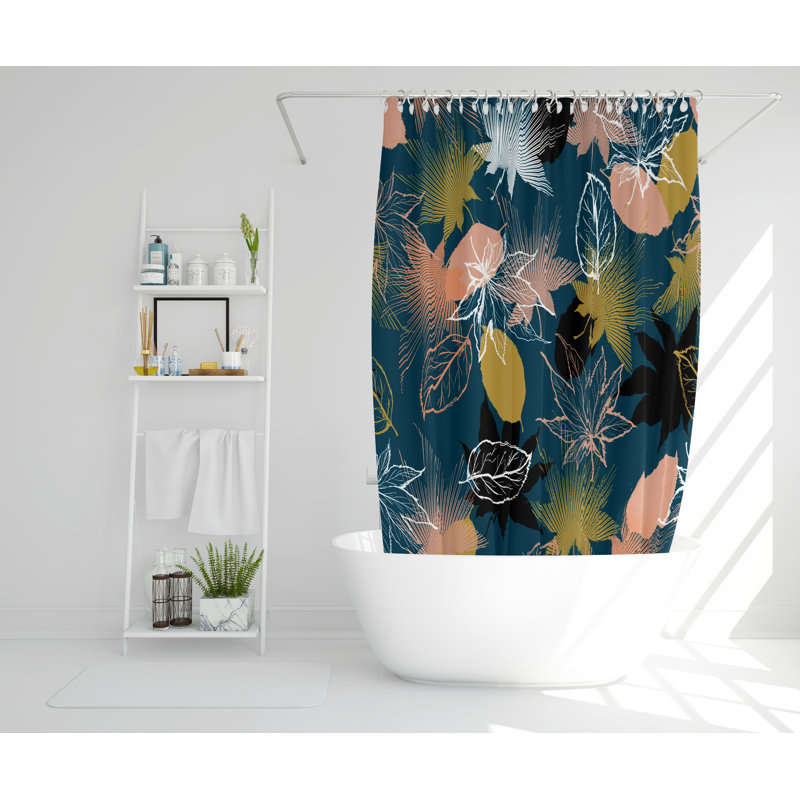 Eastbourne Polyester Shower Curtain Set, 168cm H x 168cm W