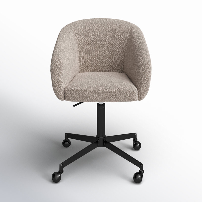Darius Swivel Office Chair, Gray, Black
