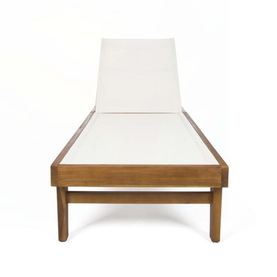 Wood Patio Chaise Lounge Chair