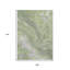 Tapis intérieur lavable abstrait vert artichaut 9 pi x 12 pi