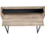 Bureau d'ordinateur, bureau personnel, ordinateur portable, tablettes de rangement, l 48 po, travail, stratifié brun, métal noir, contemporain, moderne-995606173
