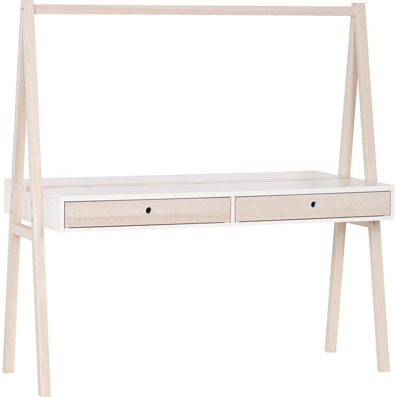 Robena Height Adjustable Writing Desk, White