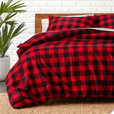 Flannel Duvet Cover and Sham Set
