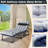 Heavy Duty Folding Chaise Lounge Chair With 5-Position Adjustable Backrest, Portable Outdoor Patio Lounger For Poolside, Beach, Lawn, And Camping-1425466704