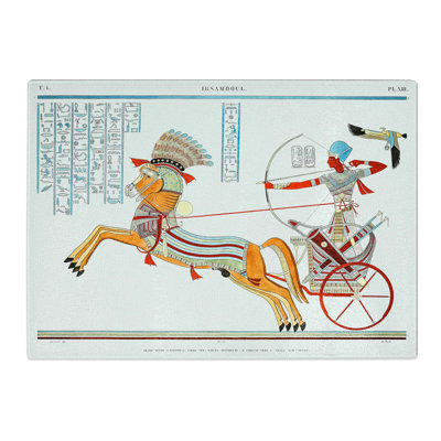 Tempered Glass Great Speos by J.F. Champollion Chopping Board
