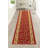Custom Size Washable Non-Slip French Veronica Floral Red Design Low Pile Hallway Runner Rugs-2091899306