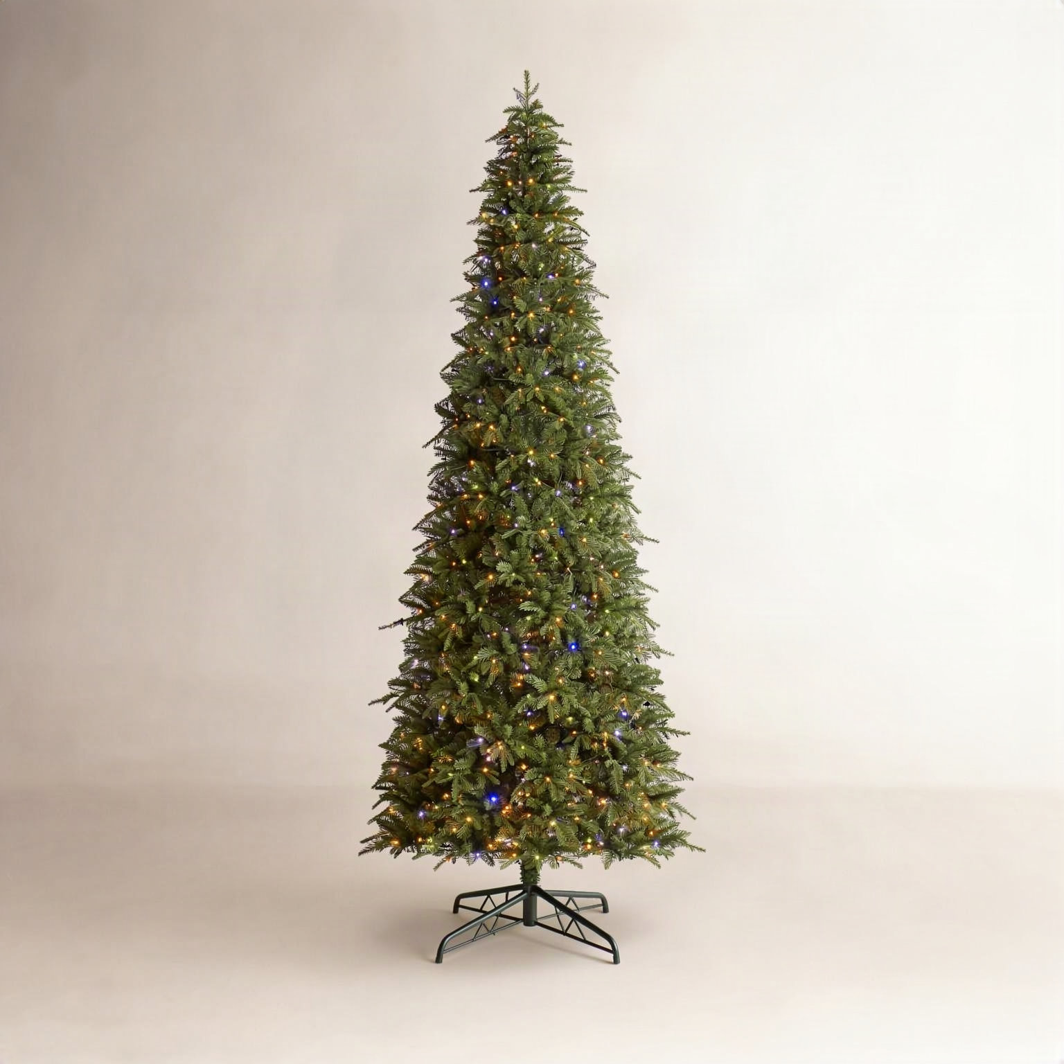 Aldred Pre-Lit Slim Fir Christmas Tree, 11'