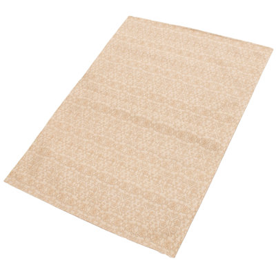 Crumley One-of-a-Kind 4'9" X 6'9" 2010s Chenille Area Rug in Tan