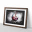 Tilted Wine Glass - Framed Print