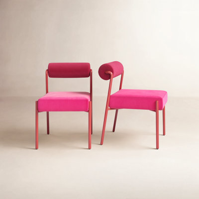 Grete 19.7'' H Velvet Upholstered Side Chair
