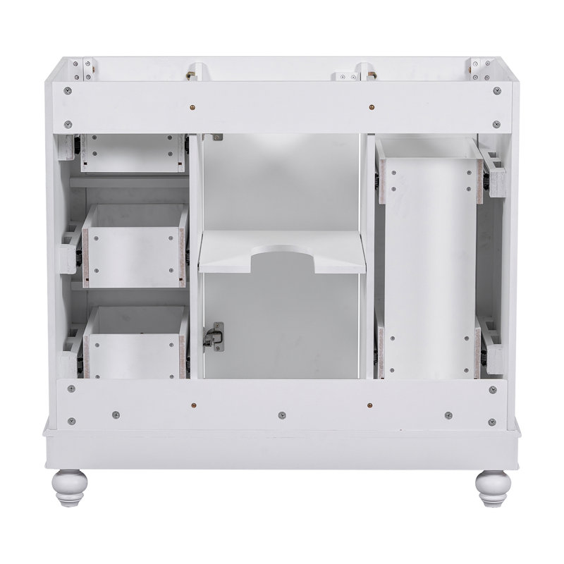 [Cabinet seulement] Meuble-lavabo (lavabo non inclus), Blanc