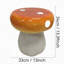 Statue tabouret Mushroom, tabouret de jardin extérieur en résine, tabouret surdimensionné à base de forêt 13,8 pouces, tabouret d'intérieur Courtyard