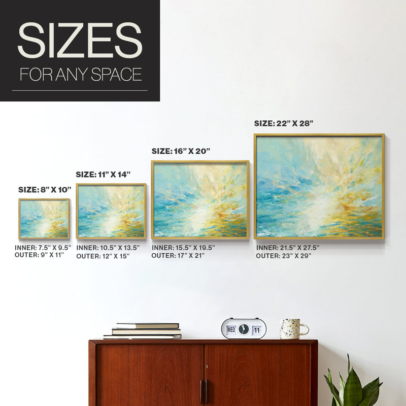 Sparkle & Flow -Framed Print - Restickable