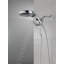 Pomme de douche double à 5 jets et douche à main avec H2Okinetic 2,5 GPM HydraChoice Hydrorain-1610649438