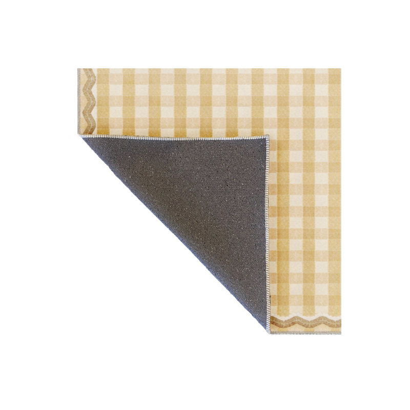 Tapis beige tissé à carreaux Mosso, 3'11" x 5'11"
