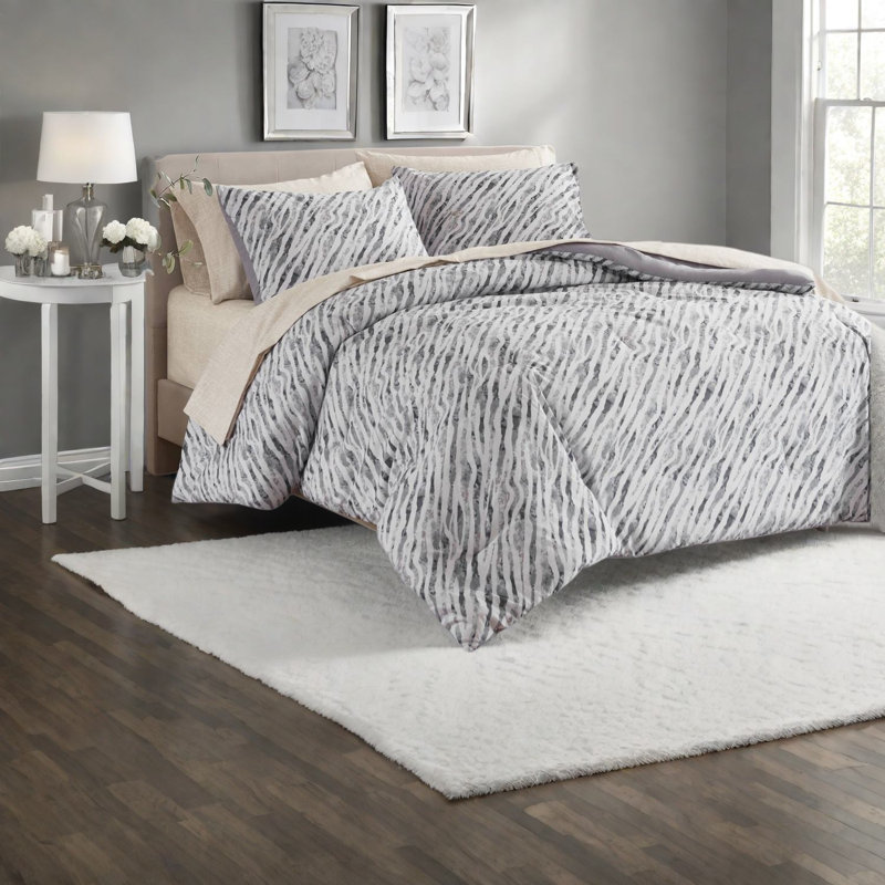 Striped and Abstract Comforter Set