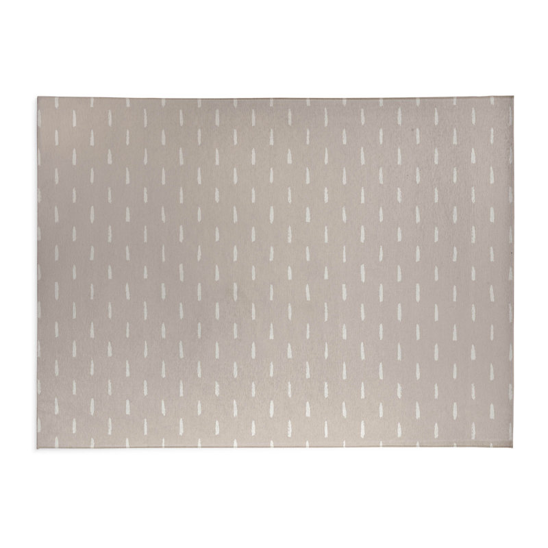 Tapis de bureau léger Long Drop, L 6 pi x L 4 pi, Taupe