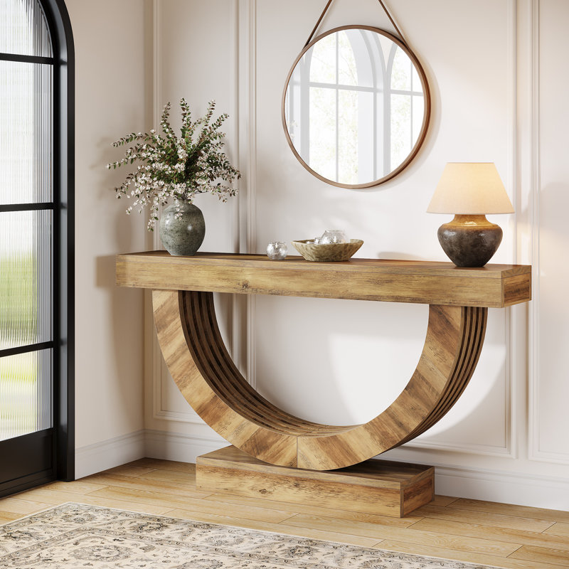 Extra Long 59-Inch Farmhouse Console Table For Entryway