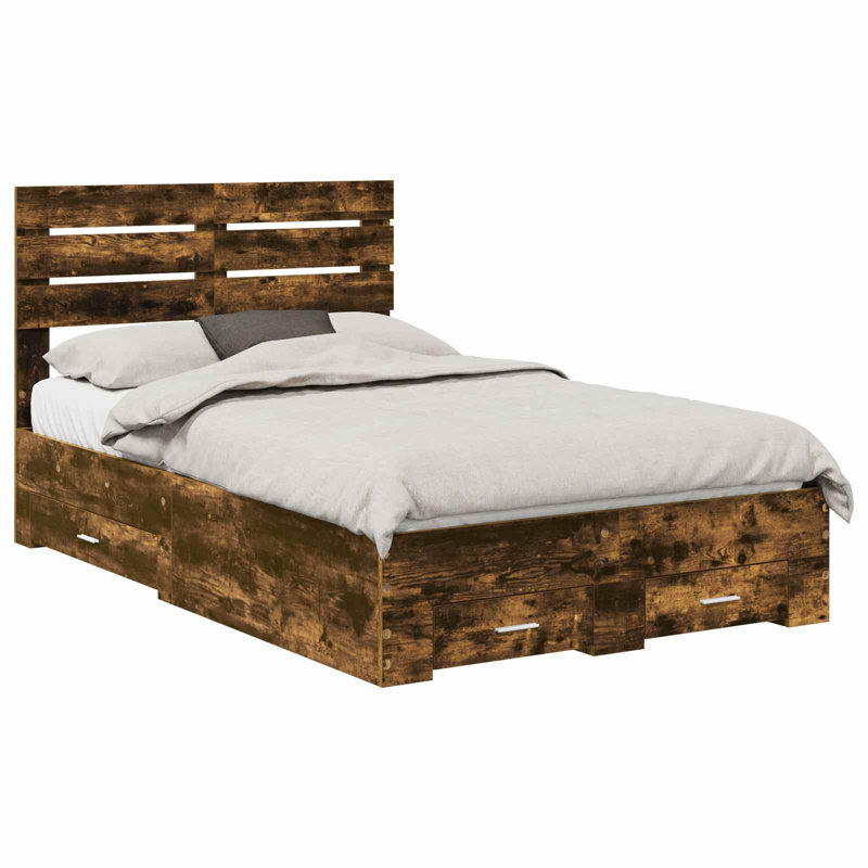 Bed, Smoked Oak