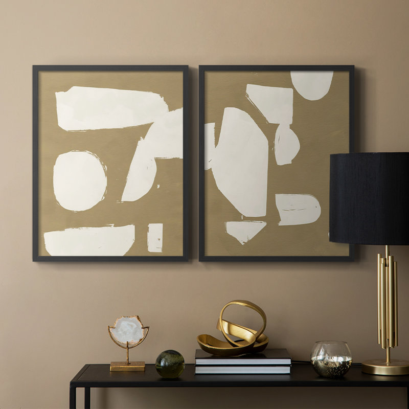Impression encadrée ChunkyAb AbstractI-Premium - prête à être accrochée - aucun clou requis - aucun clou requis